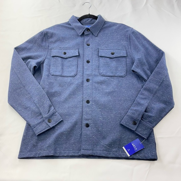 Apt. 9 Other - NWT APT.9 Men’s Shirt Jacket Size Medium Heathered Dark Blue Snap Buttons